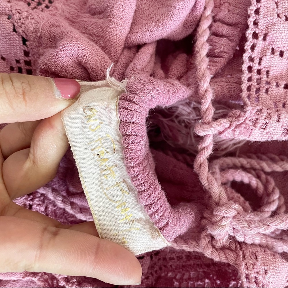 Jen's Pirate Booty Mauve Crochet Babydoll Tunic - Picture 7 of 8